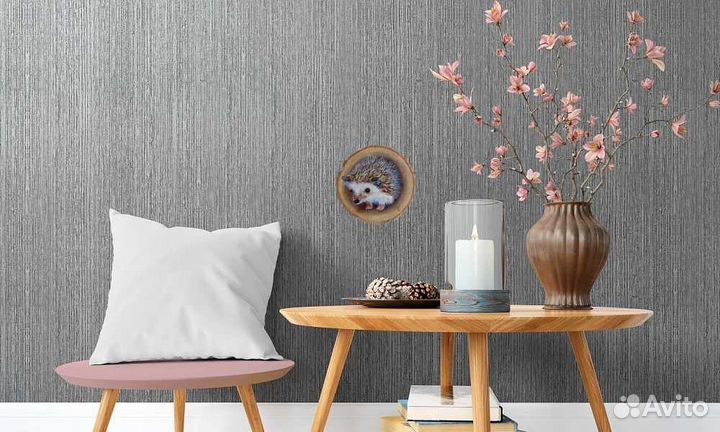 Картина на спиле дерева Ёжик