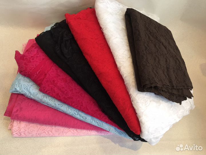 Гипюр стрейч ажурный отрезы