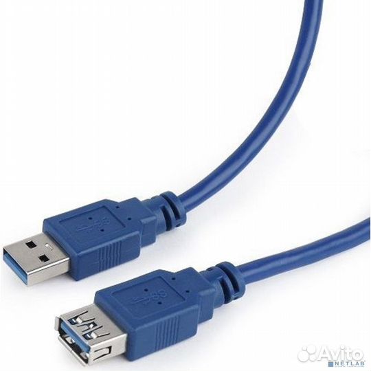 Filum Кабель удлинитель USB 3.0, 1.8 м., синий, разъемы: USB A male-USB A female, пакет. FL-C-U3-AM