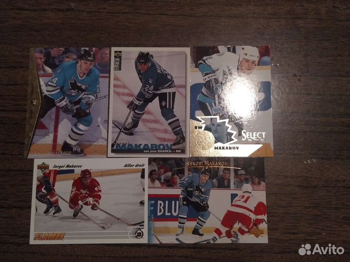 Хоккейные карточки Сергей Макаров