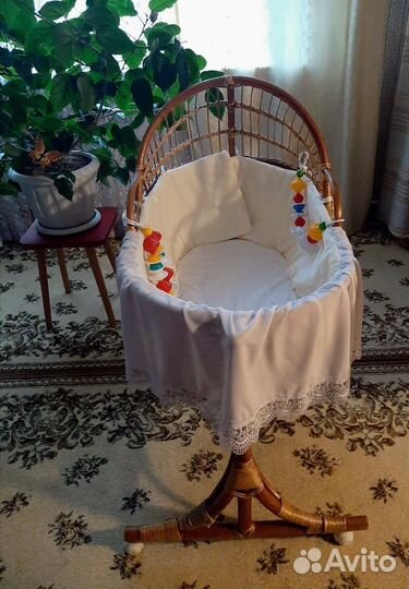 Люлька-колыбель плетёная