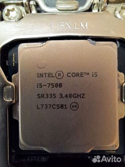 Процессор intel core i5 7500