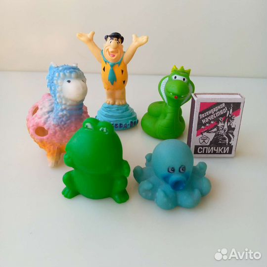 Резиновые миниатюрные игрушки СССР из коллекции