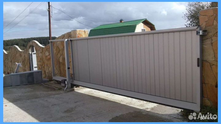 Откатные ворота под ключ