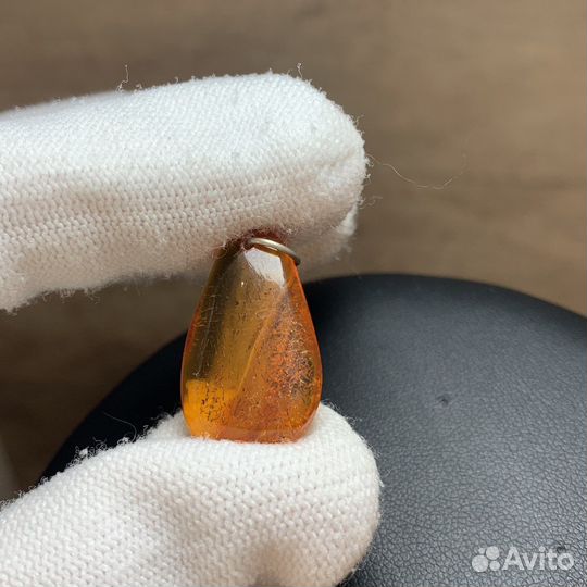 Винтажный Кулон Из Янтаря Ретро