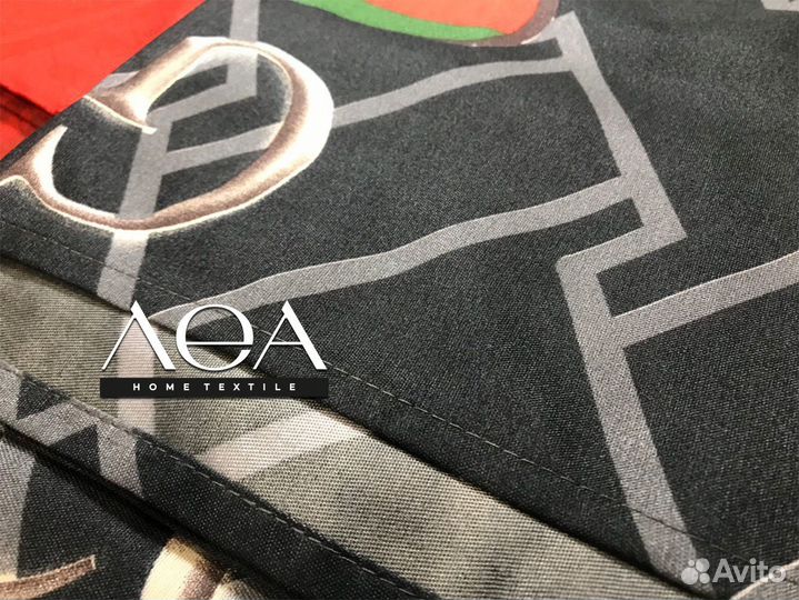 Постельное белье евро сатин Famous Brand: Gucci