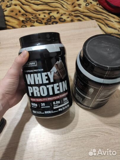 Протеин 900 г. Whey Protein. 2 банки