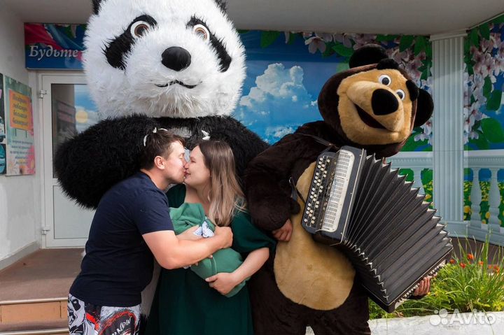 Мишка панда на праздник