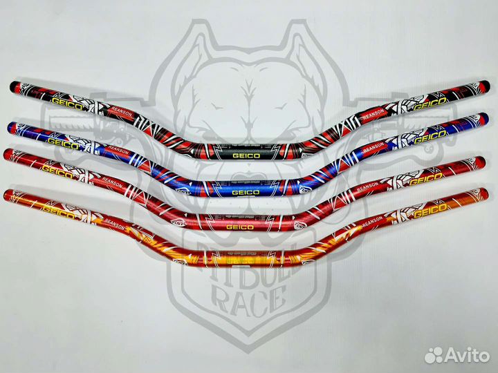 Руль алюминиевый мото (переменного сеч. 22/28мм)