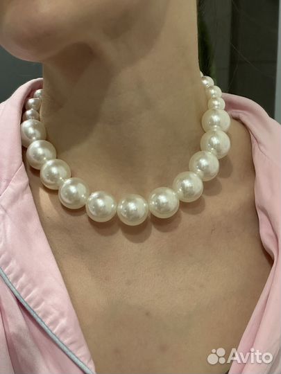 Ожерелье из жемчуга в стиле zara