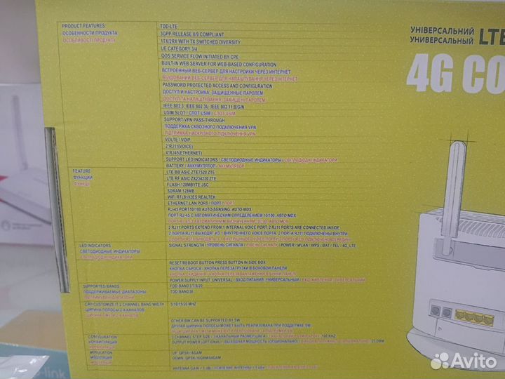 Wifi роутер с SIM картой.Интернет центр 4G