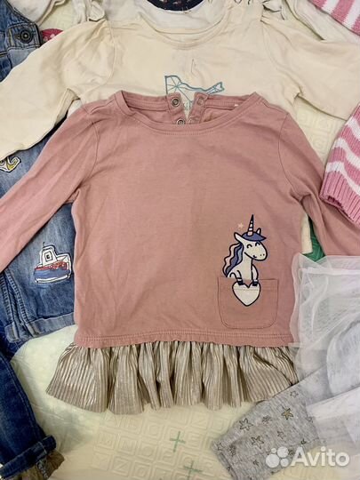 Детские вещи на девочку пакетом 74-92