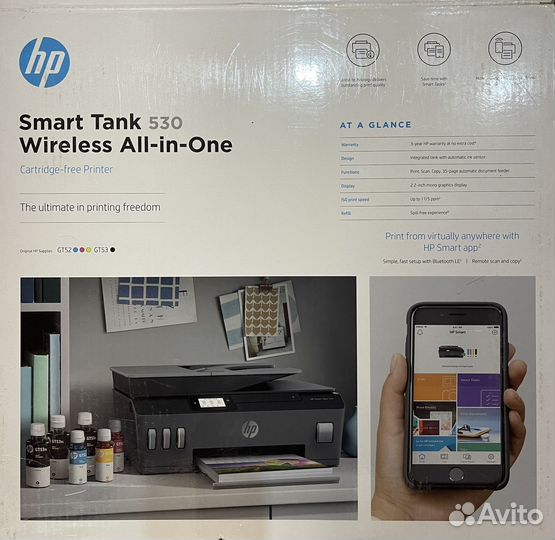 Принтер мфу струйный HP Smart Tank 530