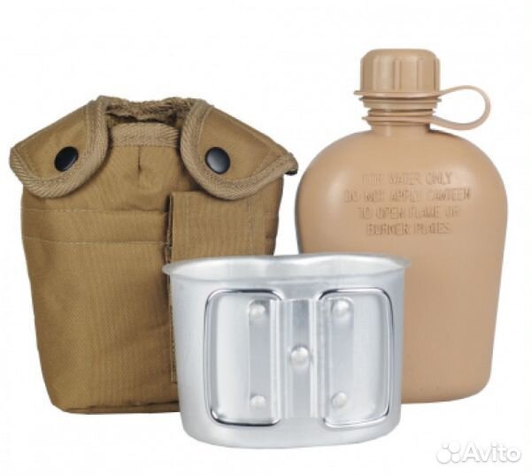 Фляга с котелком и чехлом
