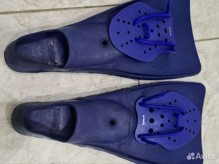 Ласты детские и лопатки для плавания