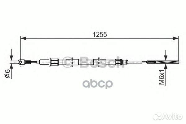 Трос стояночного тормоза 1987477709 Bosch