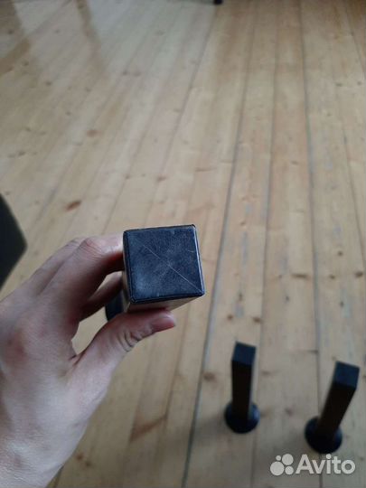 Ножки металл квадрат кровати чёрные 24,5 см 5 шт