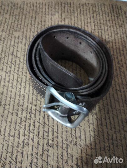 Мужской кожаный ремень (портупея )