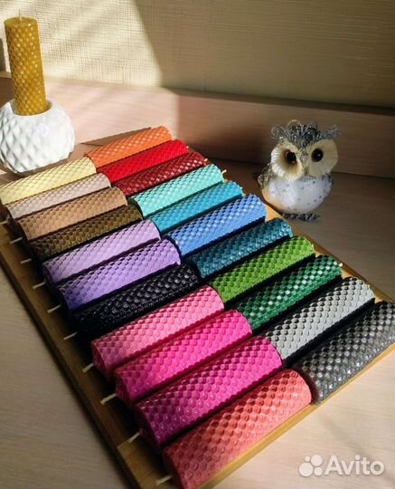 Свечи все цвета + чёрные