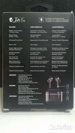 Наушники Skullcandy Indy Evo TWS, true black