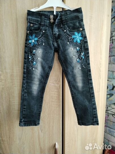 Джинсы для девочки 98
