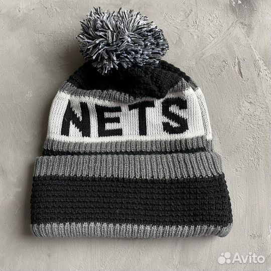 Шапка зимняя Brooklyn Nets NBA
