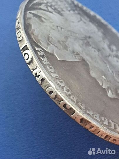 1 рубль 1728 год. Оригинал