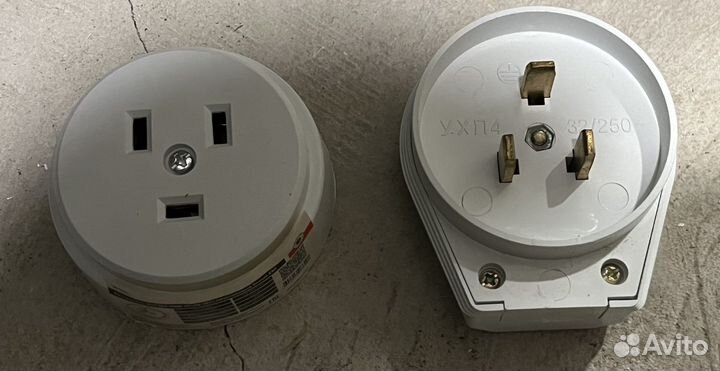 Вилка и розетка для электроплиты 32А