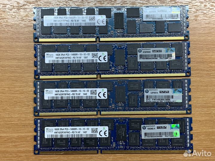 Серверная память 16GB DDR3 1866MHz ECC Reg Hynix