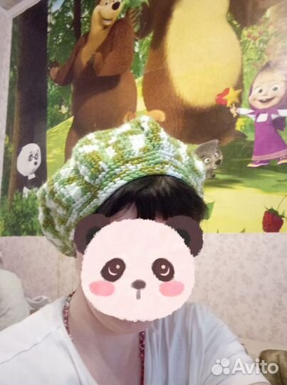 Берет вязаный