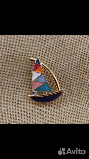 Брошь «Парусник»