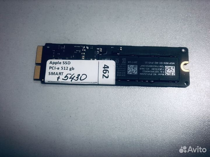 Оригинальный Apple SSD PCIe 500 Gb
