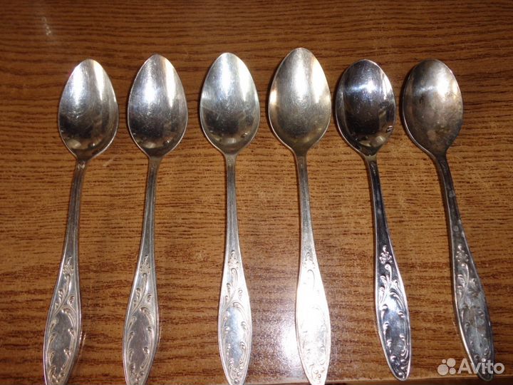 Мельхиоровые чайные, кофейные, десертные