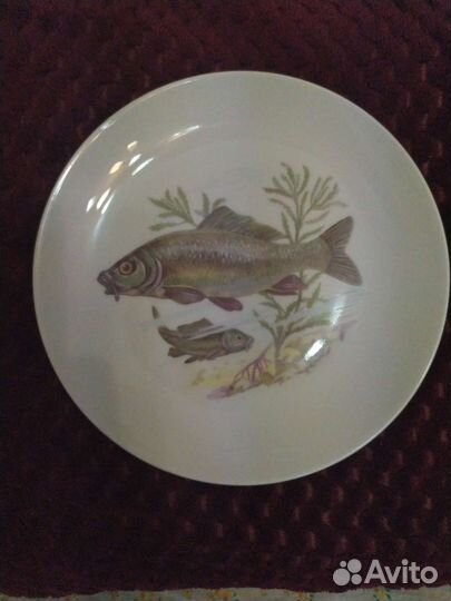 Тарелка от рыбного сервиза (kahla) гдр