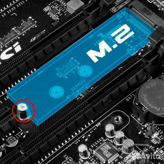 Винт для крепления M.2 SSD диска со стойкой