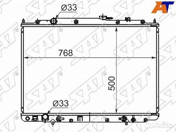 Радиатор Mitsubishi Fuso Canter FE7 02-12 / Fuso C