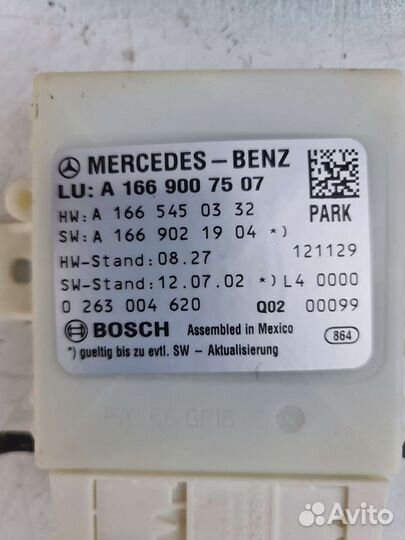 Блок управления парктроников Mercedes W166