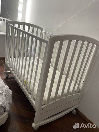 Детская кровать с ящиком матрас Орматек