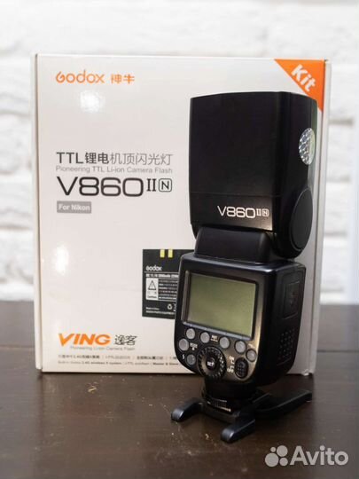 Вспышка godox v860II for nikon