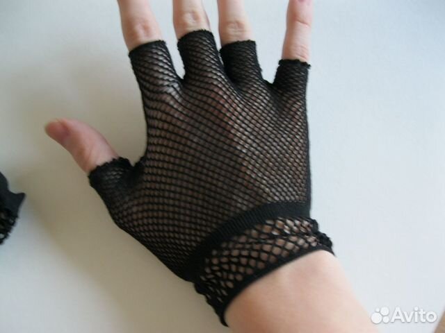 Перчатки кожаные, в сеточку, 3 разных пары