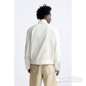 Универсальная куртка с карманами zara, белый