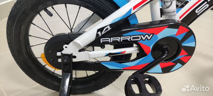 Велосипед детский 14 Stels Arrow синий/белый