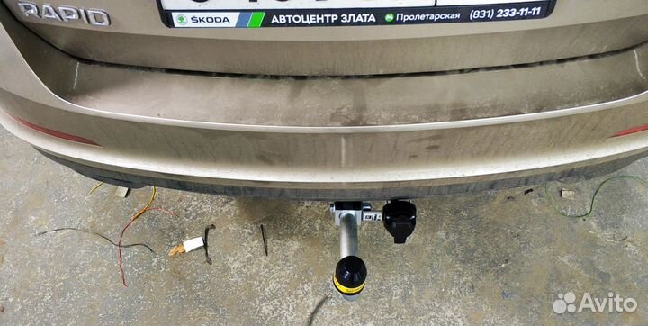 Фаркоп на Skoda Rapid 2012- с оцинкованным шаром