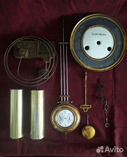 Старинные настенные часы. Комплектующие запчасти