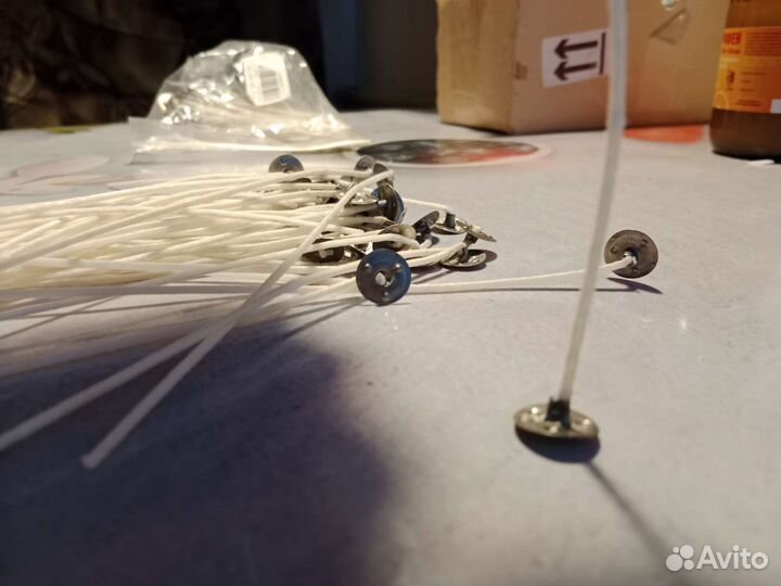 Фитиль для свечей 15 см 46 штук