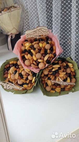 Букет на 1 сентября, сухофруктовый букет