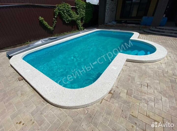 Бассейн 6х3х1,5 от производителя,ступени Угловые
