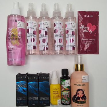 Косметика для волос пакетом микс