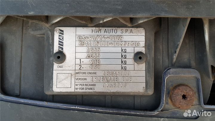 Разбор на запчасти Fiat Stilo