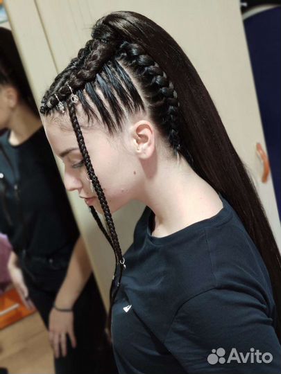 Плетение кос с канекалоном